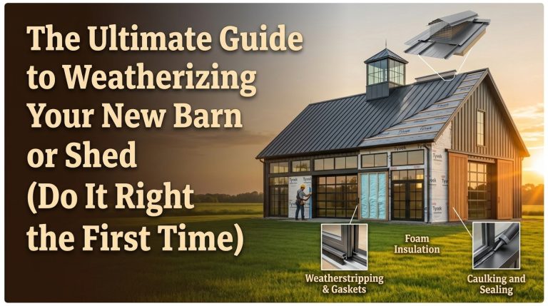 The Ultimate Guide to Weatherizing Your New Barn or Shed (Do It Right the First Time)